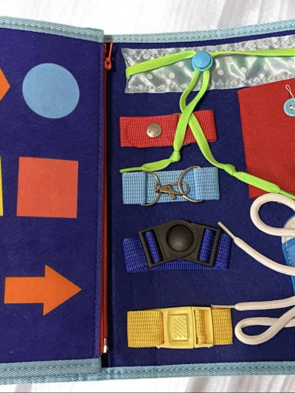 Montessori Style Felt Busy Book for Toddlers